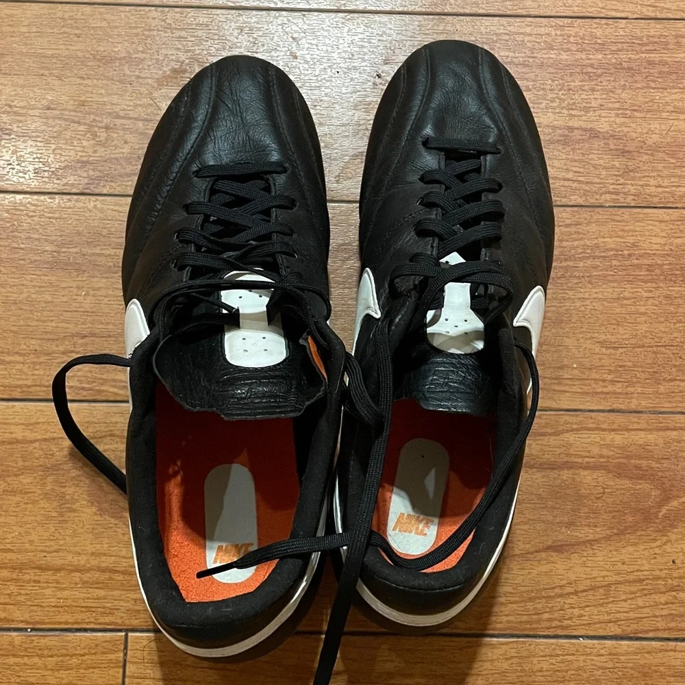 Nike Premier FG Kangaroo Leather 2016 Black Soccer Cleats 599427 - Picture 2 of 14